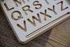 toy - tracing board + stylus - wooden alphabet by beginagain