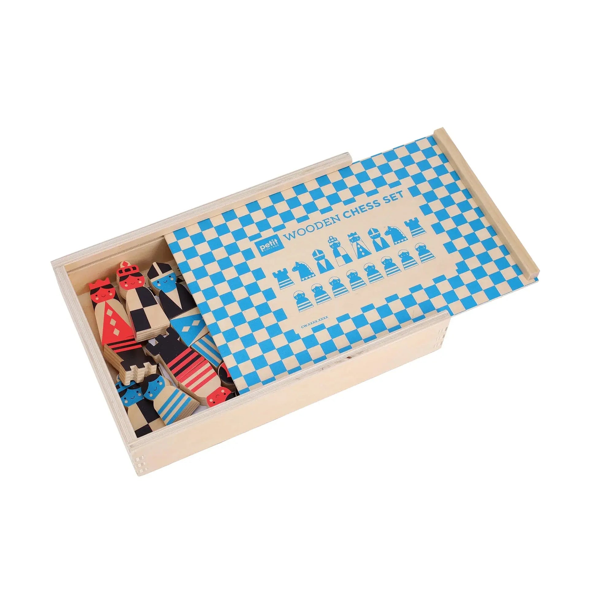 game - wooden chess set - on the move by chronicle books