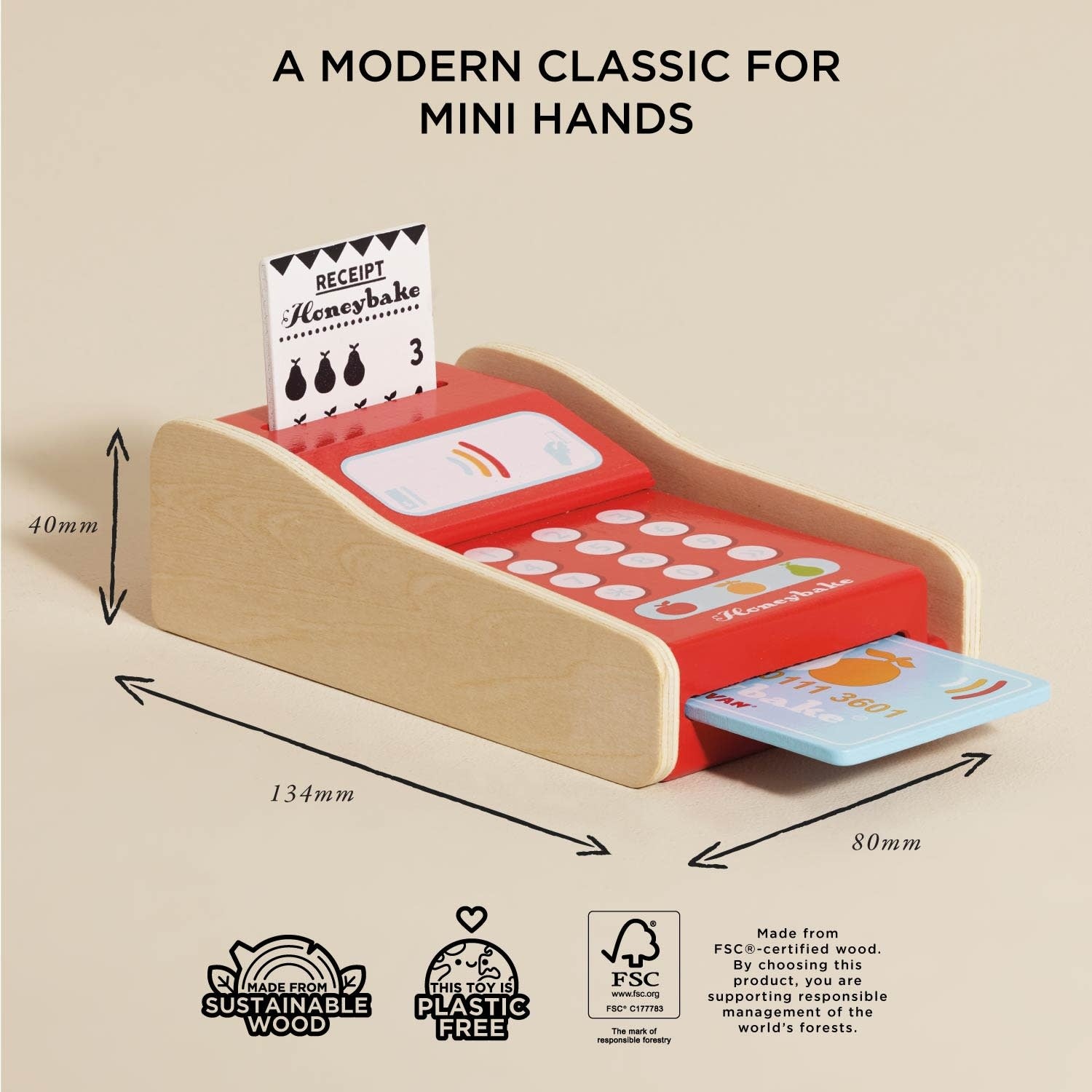toy - card machine - classic wooden by le toy van, inc.
