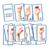 toy - flash cards wooden - sign language by beginagain