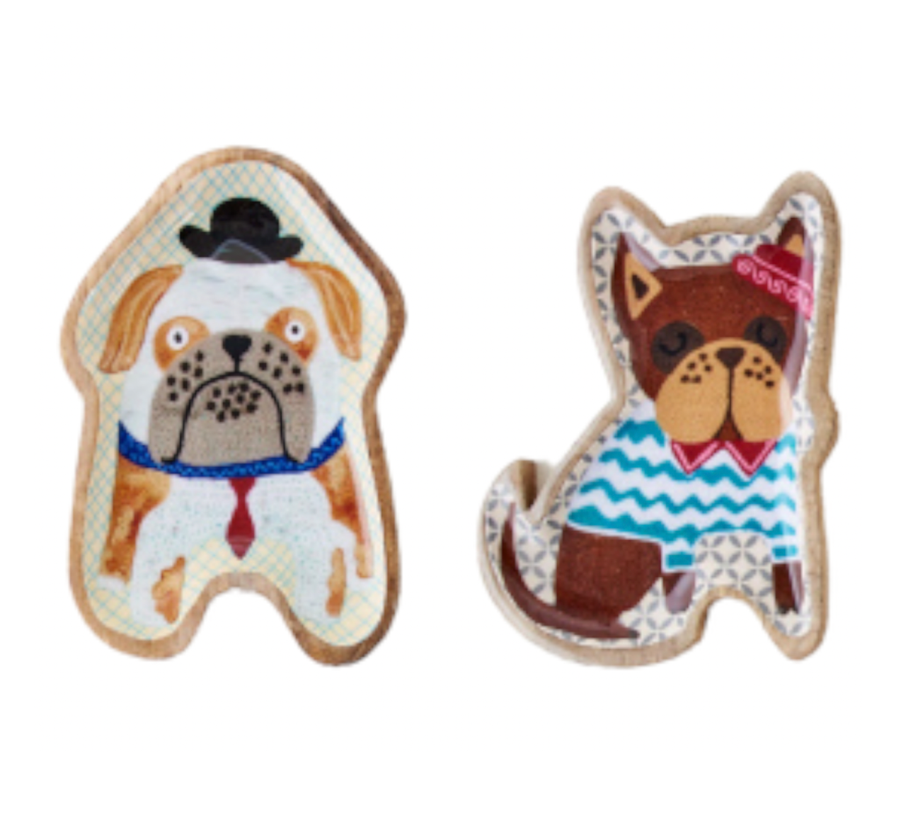 wooden tray - bulldog by one hundred 80 degrees