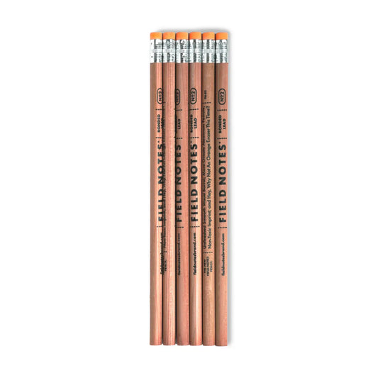 pencil - no. 2 woodgrain - 6-pack by field notes