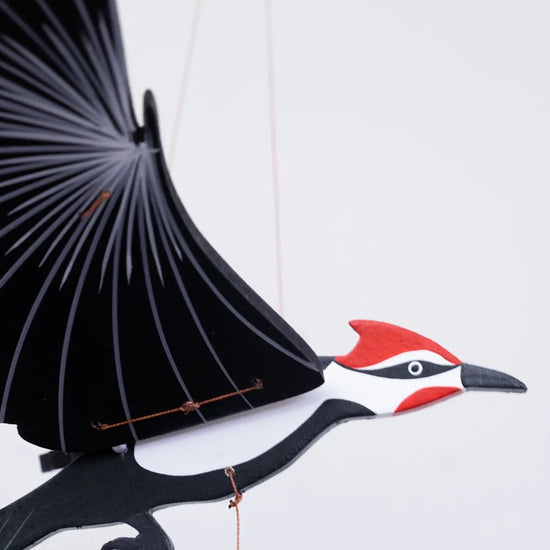 mobile - flying - woodpecker by tulia's artisan gallery