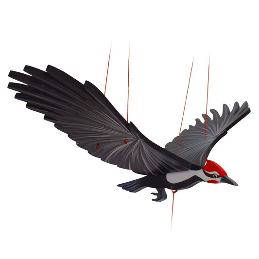 mobile - flying - woodpecker by tulia's artisan gallery