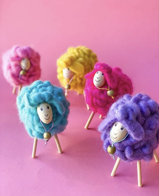 sheep - wooly felt + wooden legs by one hundred 80 degrees