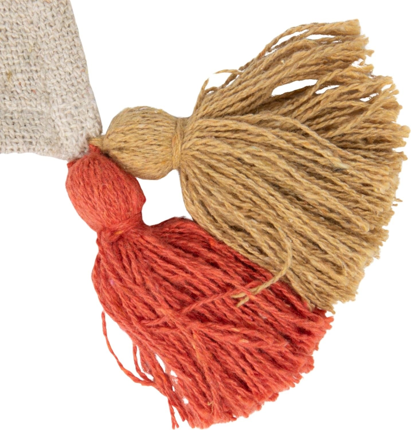 throw - recycled cotton - stripes & corner tassels by creative co-op