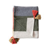 throw - recycled cotton - stripes & corner tassels by creative co-op