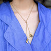 necklace - lariat bolo - cowboy boot + hat - 18kgp by peter and june