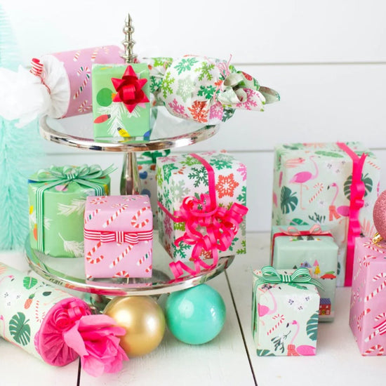 curling ribbons - natural cotton (5 colors) by wrappily eco gift wrap co.