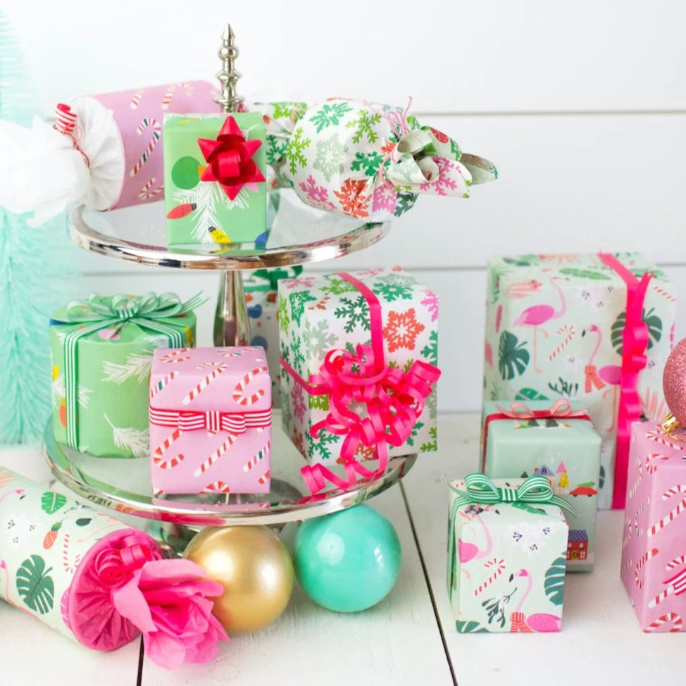 curling ribbons - natural cotton (5 colors) by wrappily eco gift wrap co.