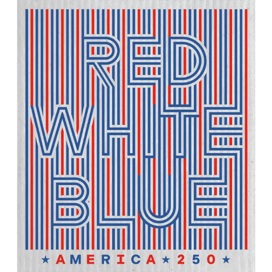 Swedish Dishcloth | Red White Blue Stripes | America 250™
