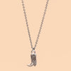 necklace - cowboy boot - silver plated by peter and june