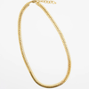 Necklace | Brass 18" Thick Herringbone Chain