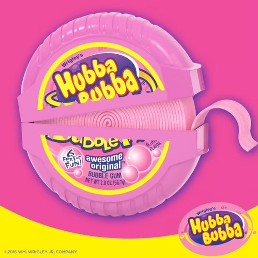 candy - tape gum - hubba bubba original by redstone foods inc