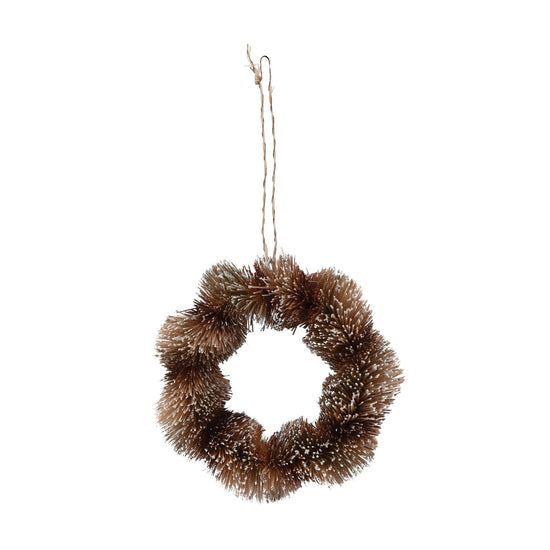 ornament wreath - sisal brown by creative co-op