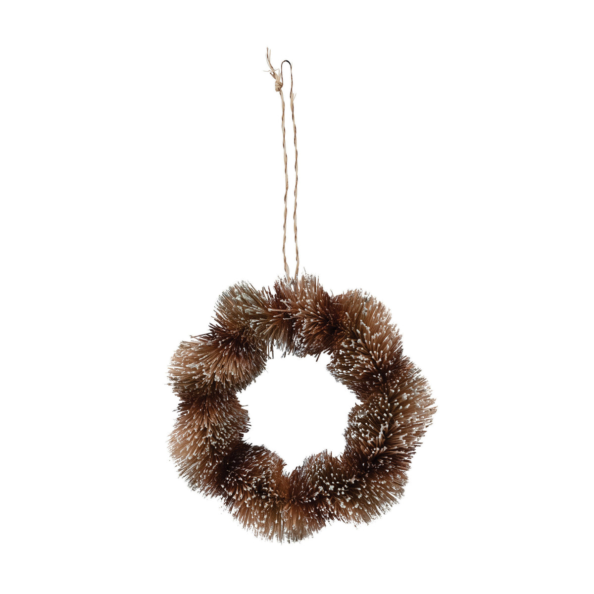 ornament wreath - sisal brown by creative co-op