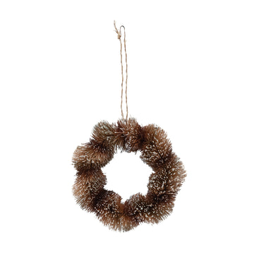 ornament wreath - sisal brown by creative co-op