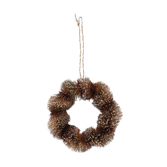 ornament wreath - sisal brown by creative co-op