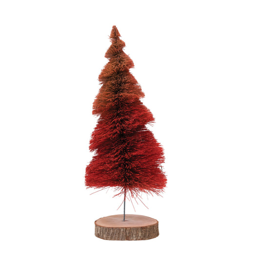 tree - sisal large red swirl by creative co-op
