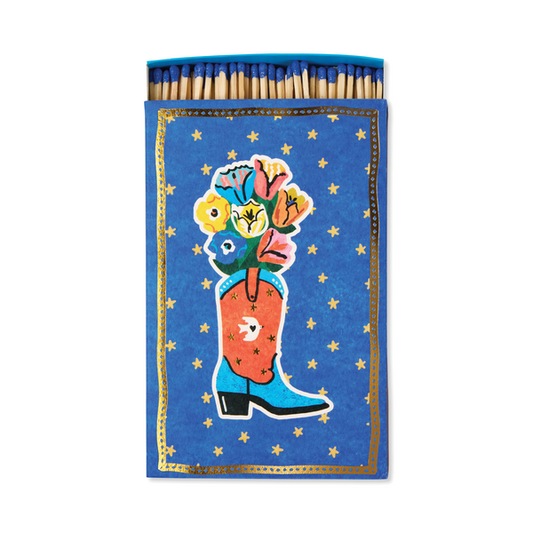 Boxed Matches | Large Rectangle | Cowboy Boot