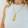 Necklace | Reflected Hills | 24" + 2" Extender | Gold Plated