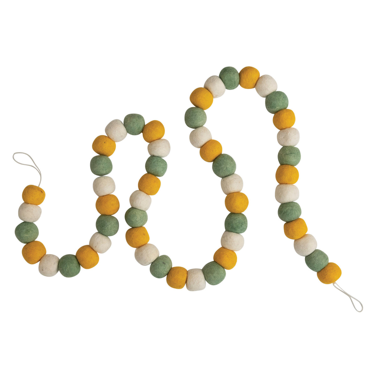 garland - yellow + cream + mint by creative co-op