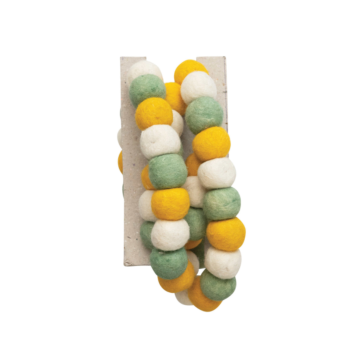 garland - yellow + cream + mint by creative co-op