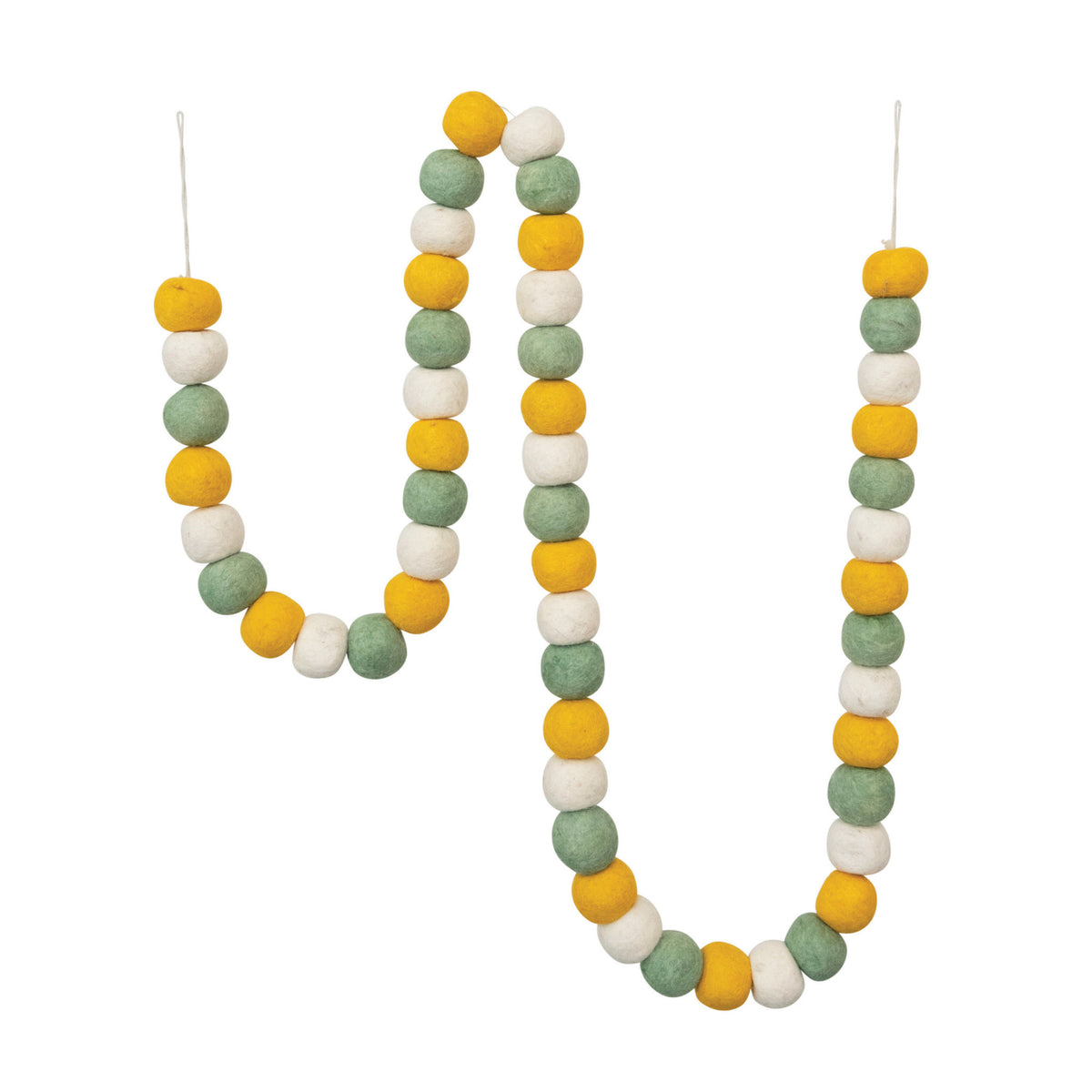 garland - yellow + cream + mint by creative co-op