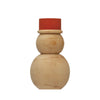 figure - snowman - pine + red hat (2 sizes) by creative co-op