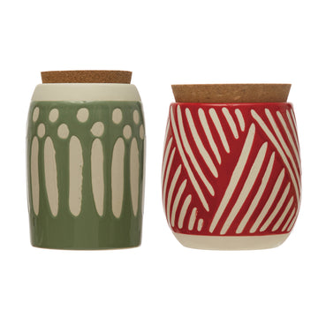canister - cork lid by creative co-op