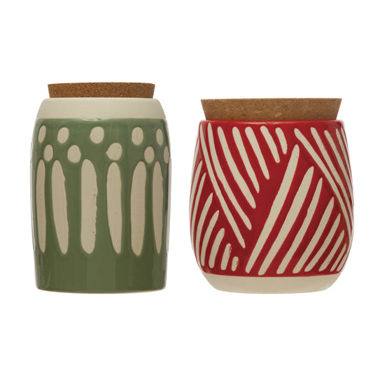 canister - cork lid by creative co-op