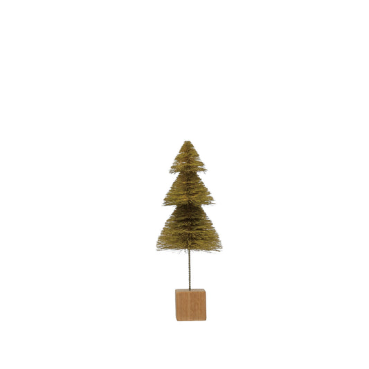 sisal botttle brush tree - green ombre by creative co-op