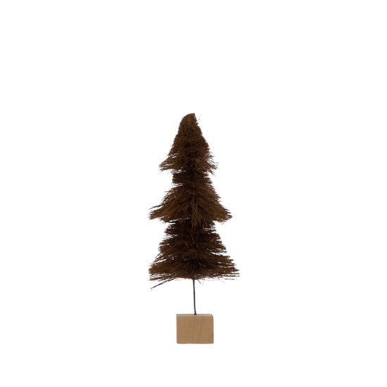 tree - sisal bottle brush - brown (3 sizes) by creative co-op
