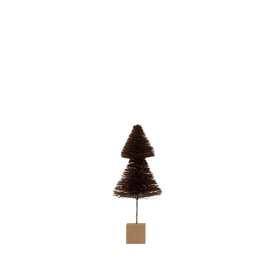 tree - sisal bottle brush - brown (3 sizes) by creative co-op