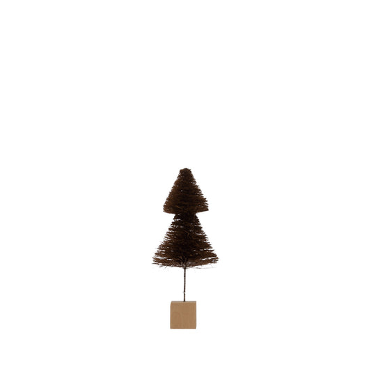 tree - sisal bottle brush - brown (3 sizes) by creative co-op