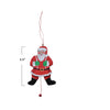 ornament - pulling santa by creative co-op