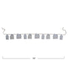 garland - paper houses - 72" bunting by creative co-op