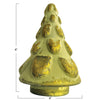 tree - 6" recycled glass - matte green & gold finish by creative co-op