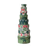 gift box - round botanical recycled paper (8 sizes) by creative co-op