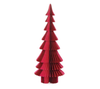 tree - folding paper honeycomb - pink & red by creative co-op