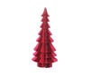 tree - folding paper honeycomb - pink & red by creative co-op