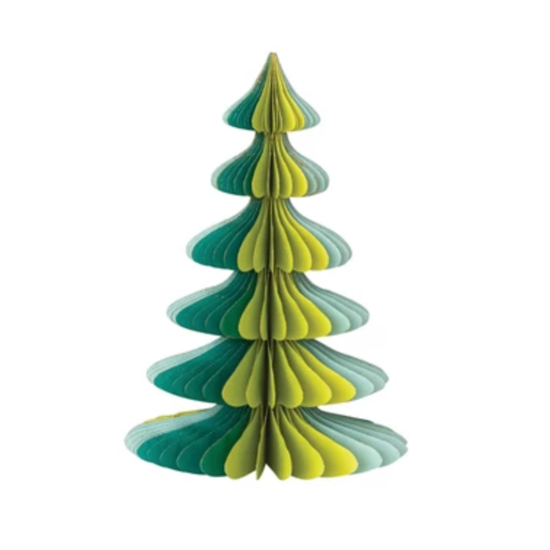 tree - magnetic paper - glitter + blues/greens by creative co-op