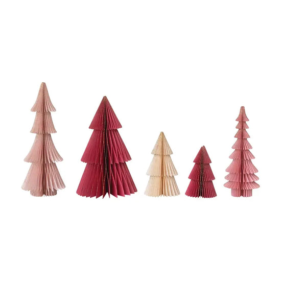 tree set - magnetic paper - mixed pinks by creative co-op