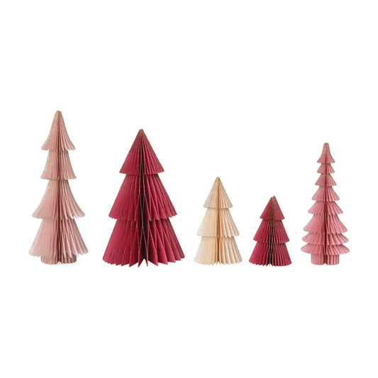 tree set - magnetic paper - mixed pinks by creative co-op