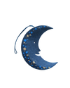 Ornament | Recycled Paper Board | Crescent Moon |