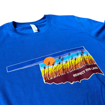 T-Shirt | Respect The Land | Royal Blue