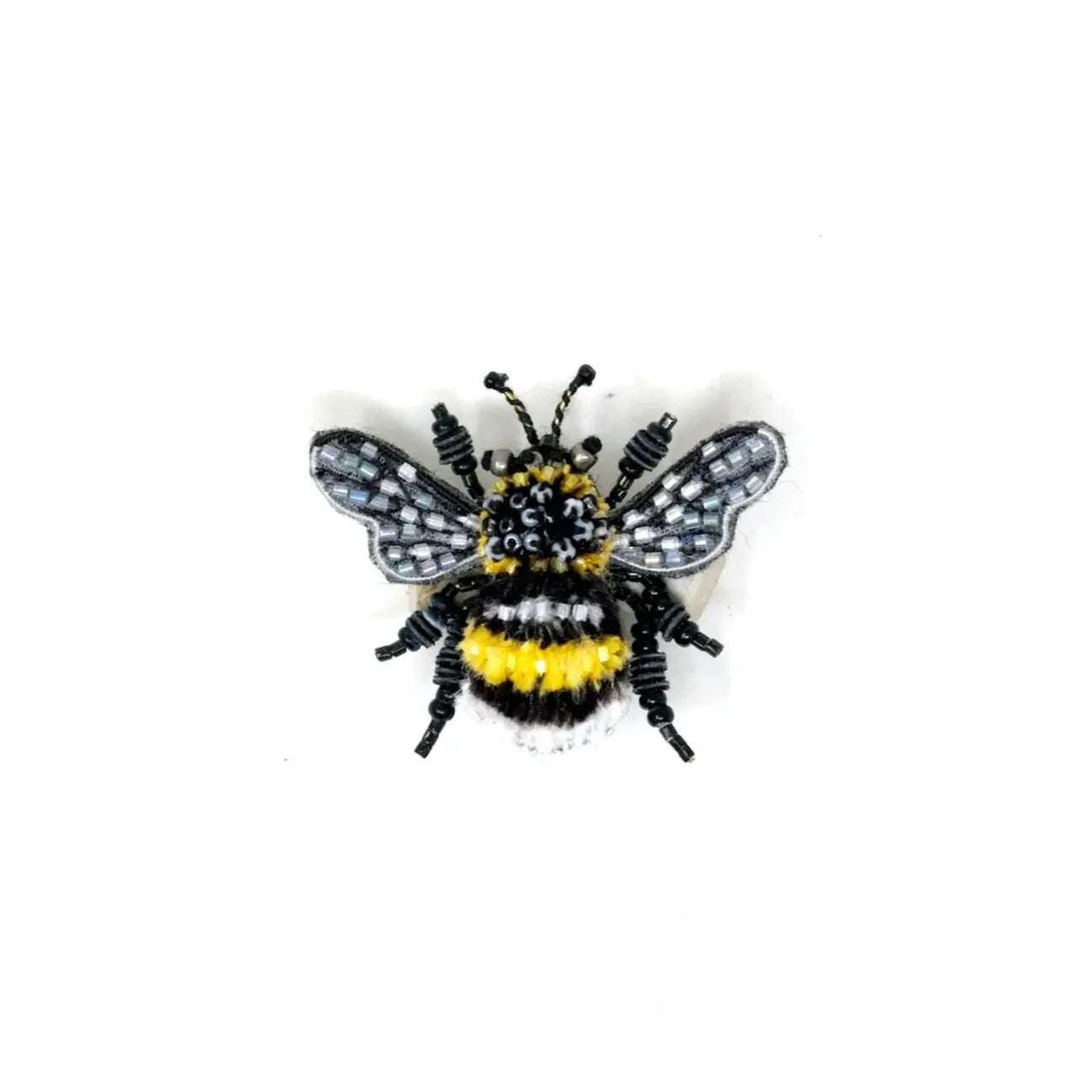 brooch pin - yellow-banded bee by trovelore