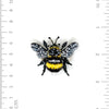 brooch pin - yellow-banded bee by trovelore
