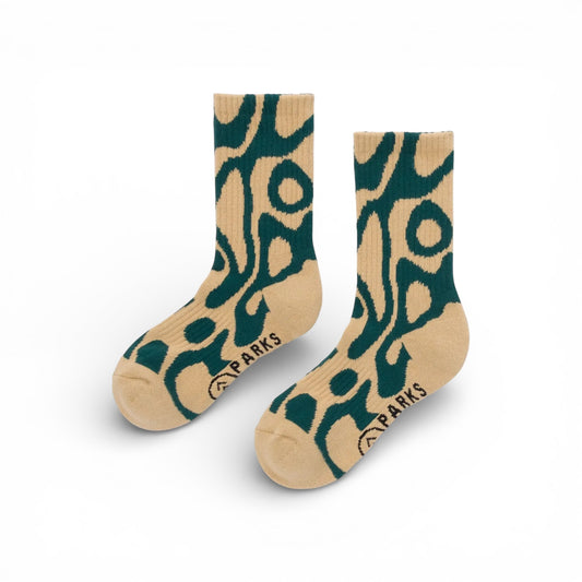 socks - yellowstone geyser trail crew - m/l by parks project