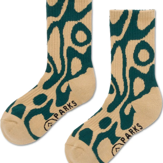 socks - yellowstone geyser trail crew - m/l by parks project